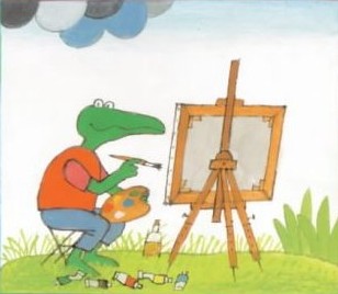 El cocodrilo pintor
